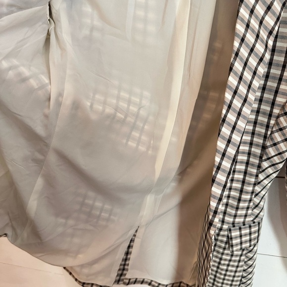 EXPRESSxNEGIN MIRSALAHI plaid boyfriend woman blazer Corpcore oversized XXS - Picture 7 of 14